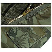 cheap Classic-Men's Tactical Shorts Cargo Shorts Shorts Button Multi Pocket Plain Wearable Short Outdoor Daily Going out Fashion Classic Army Green Khaki