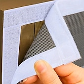 Недорогие Экран для окна и двери-Системы для окон от насекомых DIY самоклеящиеся для окон регулируемые сетки для окон от насекомых прозрачная кошачья сетка экраны от мух москитная сетка