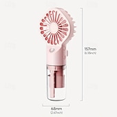 preiswerte Ventilator-Handheld Sprühventilator – Großer tragbarer Wassernebelventilator für den Außenbereich USB-aufladbar