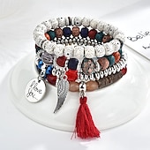 cheap Bracelets &amp; Bangles-Women&#039;s Bead Bracelet Fancy Fashion Animal Luxury Alloy Bracelet Jewelry Black / White / Red For Party Evening Gift Birthday