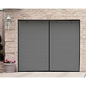 levne Obrazovka pro okno a dveře-16x7FT/8x7FT Garážová obrazovka dveří magnetická Garážová obrazovka s magnetickým uzávěrem sklolaminátová garážová obrazovka dveří pro dvougaráž stahovací pro terasu verandu okna aby se udržel hmyz