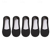 abordables calcetines caseros-5 unids/set calcetines náuticos de seda de hielo calcetines finos antideslizantes de primavera y verano para mujer calcetines inferiores de algodón tacones altos calcetines invisibles de boca poco
