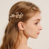 abordables Coiffure de mariage-Peignes Coiffe Casque Strass Alliage Mariage cocktail Rétro Vintage Luxe Avec Strass Perle fausse Casque Couvre-chef