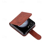 halpa Samsung-kotelot-puhelin Etui Käyttötarkoitus Samsung Galaxy Z-kääntö 7 Z Flip 6 Z Flip 5 Z Flip 4 Z Flip 3 Läppäkotelo Koko vartalon suoja Korttipaikka Iskunkestävä Retro PC PU-nahka