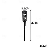 cheap Pathway Lights &amp; Lanterns-2pcs Outdoor Solar Landerscape Lighting Pathway Light Flame Shaped Lawn Light Outdoor Garden Lights for Patio Villa Park Lawn Walkway Waterproof Lighting Atmosphere Landscape Decor Light