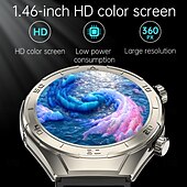 cheap Smartwatch-696 FD02 Smart Watch 1.46 inch Smartwatch Fitness Running Watch Bluetooth ECG+PPG Pedometer Call Reminder Compatible with Android iOS Women Men Hands-Free Calls Message Reminder IP 67 50mm Watch Case