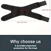 お買い得  矯正装具＆サポーター-膝蓋骨サポートストラップ1個、スポーツ、ランニング、ハイキング、フィットネス用の調節可能な圧縮膝ブレース、膝プロテクター