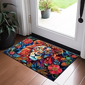 economico Zerbini-Zerbino con giraffa colorata, antiscivolo, resistente all&#039;olio, per interni ed esterni, arredamento per la camera da letto, per il bagno, per l&#039;ingresso