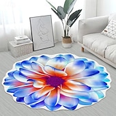 economico tappeti per soggiorno e camera da letto-Tappeti Tappeti A Forma Di Fiore Semplice Tappeto 3d Grande Fiore Tappetini Lavabili
