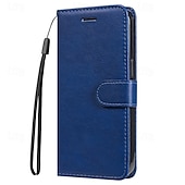 Недорогие Чехлы для Samsung-телефон Кейс для Назначение SSamsung Galaxy S24 S23 S22 S21 S20 Ultra Plus FE A54 A34 A14 S25 Ультра Кошелек для карт Магнитный Полная защита тела с ремешком на запястье Ретро ТПУ Кожа PU