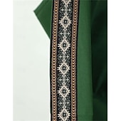 abordables Robes-Médiéval Renaissance Robe de cocktail Bal Masqué Robe de Bal Ranger Elfe Déguisement Femmes Celtique Viking Fantaisie Halloween Carnaval Mascarade Fête / Soirée Festival Adulte Robe