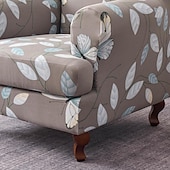 preiswerte Sesselabdeckung &amp; Armless Chair Cover-weicher, elastischer Tigerbankbezug, Freizeithockerbezug, karierter Rundum-Sofastuhlbezug