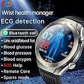 cheap Smartwatch-696 FD02 Smart Watch 1.46 inch Smartwatch Fitness Running Watch Bluetooth ECG+PPG Pedometer Call Reminder Compatible with Android iOS Women Men Hands-Free Calls Message Reminder IP 67 50mm Watch Case