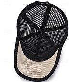 billige Baseballcaps for menn-Herre Baseballcaps Solhatt Trucker Hat Svart Blå polyester Netting Mote Fritid Gate Daglig عادي Justerbare Solkrem Pustende
