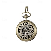 economico Accessori da campeggio-Orologio da tasca con bussola in stile vintage, attrezzatura essenziale per l&#039;alpinismo all&#039;aperto e le avventure di esplorazione
