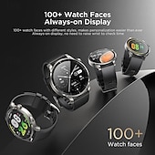 cheap Smartwatch-Joyroom JR-FV1 Smart Watch 1.43 inch Smartwatch Fitness Running Watch Bluetooth Pedometer Call Reminder Fitness Tracker Compatible with Android iOS Women Men Long Standby Hands-Free Calls Waterproof