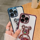 levne Pouzdra pro iPhone-telefon Carcasă Pro iPhone 15 Pro Max Plus iPhone 14 13 12 11 Pro Max Plus Zadní kryt Průhledné Nárazuvzdorné Medvěd TPU