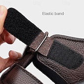 halpa Mekko sandaalit-Miesten Sandaalit Sporttiset sandaalit Vapaa-aika Italialainen täysjyväinen lehmännahka Hengittävä Mukava Liukumaton Tarranauha Loaferit Musta Kahvi