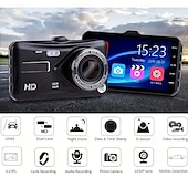 cheap Car DVR-Hd Front and Rear Dual Recording Touch Screen DVR Large Angle 24 Hours 1080P Tachograph
