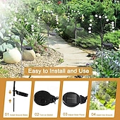 cheap Pathway Lights &amp; Lanterns-1pc 12LED Solar Garden Firefly Lamp, Swaying Lights 2 Flashing Modes Waterproof for Lawn Sidewalk Pathway Yard Patio