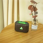 economico Luci intelligenti-Umidificatore d&#039;aria a vulcano LED Smart Light umidificatore profumato a fiamma lampada a cristallo di sale dispositivo per olio essenziale diffusore di aromi per la casa