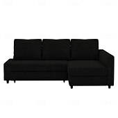 baratos Cobertura de Sofa-Capa de Sofá em Linho com Armazenamento Cor Sólida Capas Acolchoadas em Algodão e Linho