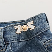 cheap Storage &amp; Organization-4pcs Adjustable Waistband Wonder: Deluxe Buckle Pin for Tailoring Pants &amp; Dresses, Enhance Your Outfit with Precision Fit &amp; Style