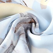 abordables Jupes en mousseline-Femme Collants Jupe Mode Décontractées Maxi Taille haute Jupes Floral Imprimer Vacances Rendez-vous Jaune Rose Claire Bleu Eté Mousseline de soie