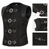 preiswerte Oberteile-Retro Vintage Mittelalterlich Renaissance Weste Prinz Edelmann Herren Halloween Karneval Maskerade LARP Karneval von Venedig Erwachsene