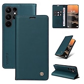 cheap Samsung Cases-Phone Case For Samsung Galaxy S24 S23 S22 S21 S20 Ultra Plus FE A54 A34 A14 Note 20 10 S25 Ultra Wallet Case Magnetic Full Body Protective Kickstand Retro TPU PU Leather