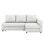 baratos Cobertura de Sofa-Capa de Sofá em Linho com Armazenamento Cor Sólida Capas Acolchoadas em Algodão e Linho