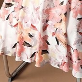 abordables Jupes en mousseline-Femme Collants Jupe Mode Décontractées Maxi Taille haute Jupes Floral Imprimer Vacances Rendez-vous Jaune Rose Claire Bleu Eté Mousseline de soie