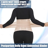 cheap Braces &amp; Supports-Postpartum Belly Band &amp; Abdominal Binder Post Surgery Compression Wrap Recovery Support Belt