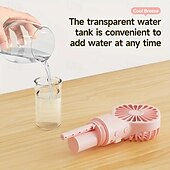preiswerte Ventilator-Handheld Sprühventilator – Großer tragbarer Wassernebelventilator für den Außenbereich USB-aufladbar