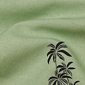 billiga Tropiska växter-Herr Kokosnötsträd Tropiska växter Skjorta Hawaii skjorta Aloha skjorta Kort ärm Skjorta Nedvikt Mode Streetwear Designer Utomhus Gata Ledigt B H I S M L