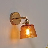 abordables Appliques murales d&#039;intérieur-applique en verre plug in/no plug lampe de chevet lampe de lecture tête de lit lumières murales e27 luminaire pour mur de fond salon