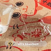 billige Dørmatter-summer fishes dørmatte kjøkkengulvmatter sklisikker vaskbar, absorberende innendørs dørmatte myk lin entréteppe skittfanger for kjøkken/spisestue/soverom