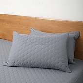 abordables almohada y fundas para exteriores-Fundas de almohada impermeables para exteriores, funda protectora en relieve que absorbe el sudor y absorbe la humedad, funda decorativa para cojín de jardín, salón, decoración de sofá en el patio