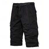 abordables Clásico-Hombre Pantalones cortos tácticos Pantalón Corto Cargo Pantalón corto Shorts para senderismo Botones Multi bolsillo Plano Listo para vestir Corto Diario Exterior Ropa de calle Moda Clásico Azul