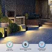 cheap Pathway Lights &amp; Lanterns-2pcs Outdoor Solar Landerscape Lighting Pathway Light Flame Shaped Lawn Light Outdoor Garden Lights for Patio Villa Park Lawn Walkway Waterproof Lighting Atmosphere Landscape Decor Light