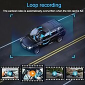 baratos DVR para automóveis-tacógrafo de três lentes com visão noturna de alta definição imagem traseira da frente e traseira do carro
