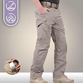 ieftine Pantaloni Cargo-Bărbați Pantaloni Cargo Παντελόνι πεζοπορίας Pantaloni tactici Vară Primăvară În aer liber Impermeabil Uscare rapidă Multi buzunar Elastic Pantaloni 9 buzunare negru. Verde Militar Pescuit Alpinism