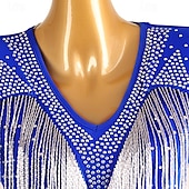 abordables Tenues de danse latine-Danse latine Robe Cristaux / Stras Femme Utilisation Usage quotidien manche longue Spandex