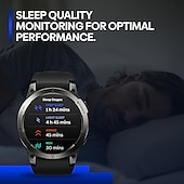 お買い得  スマートウォッチ-696 Stratos3pro スマートウォッチ 1.43 インチ スマート·ウォッチ ブルートゥース 歩数計 着信通知 睡眠サイクル計測器 と互換性があります Android iOS 男性 GPS ハンドフリーコール メッセージ受信通知 IP 67 46mmの時計ケース