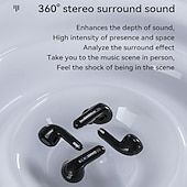 tanie Słuchawki bezprzewodowe True TWS-2 pary 4 paczki bezprzewodowych słuchawek Bluetooth 5.3 dousznych 68ms niskie opóźnienie 13mm przetwornik HIFI słuchawki 4 mikrofony ENC HD połączenia półdouszne