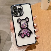 levne Pouzdra pro iPhone-telefon Carcasă Pro iPhone 15 Pro Max Plus iPhone 14 13 12 11 Pro Max Plus Zadní kryt Průhledné Nárazuvzdorné Medvěd TPU