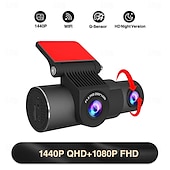 cheap Car DVR-3 Record The Car Inside and Outside The Car Behind The Car Wireless Tachograph 2K HD Night Vision APP Mobile Internet Recorder