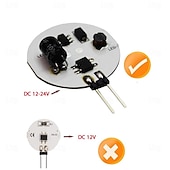voordelige Ledlampen met twee pinnen-10 stks g4 cob led spotlight lamp ac/dc12v 3 w side pin bi-pin marine camper rv lamp 180 graden warmwit/wit optie