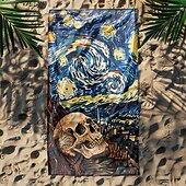 זול סטים של מגבות חוף-מגבת חוף 100% מיקרו סיבי שמיכות חוף זורקות שמיכות נוחות לנשימה תלת מימדית