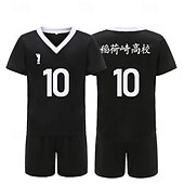preiswerte Anime-Kostüme-Haikyuu Rintaro Suna Anime Cosplay Kostüm Outfits T-Shirt Cosplay-Anzüge Karneval Maskerade Shorts T-shirt Für Herren Damen Erwachsene